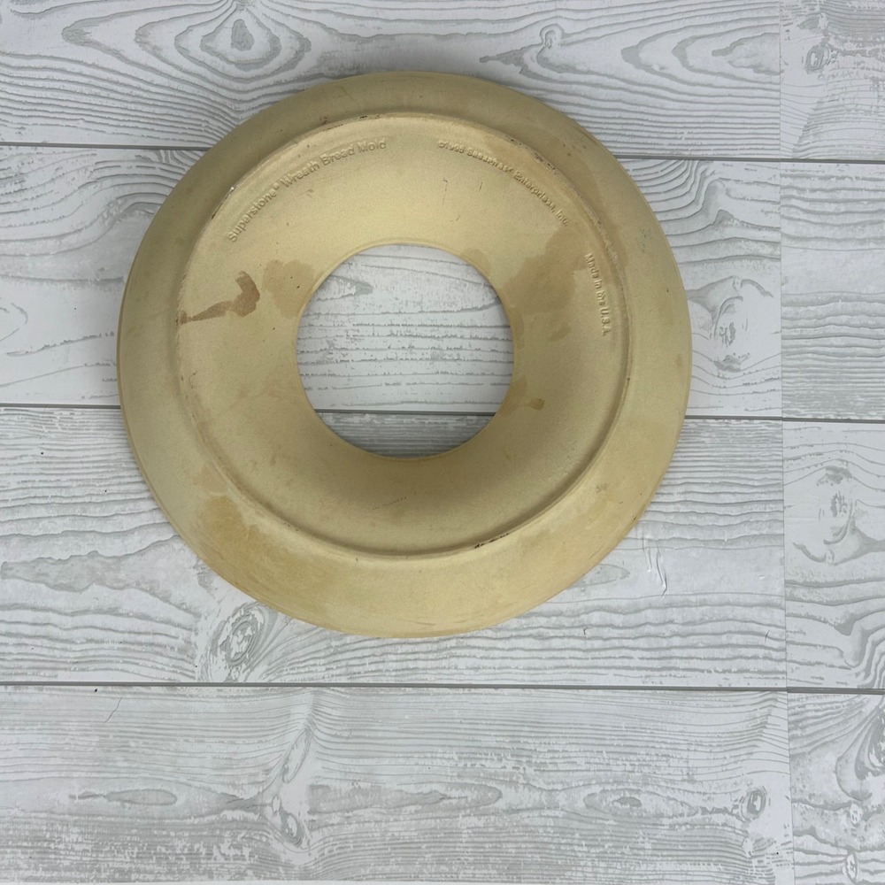 Superstone Sassafras Enterprises Wreath Bread Mold Made In USA 10.5" - Picture 7 of 11
